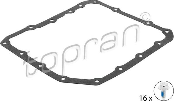 Topran 500 784 - Прокладка, масляний піддон автоматичної коробки передач autozip.com.ua