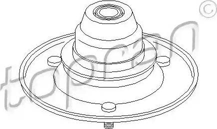 Topran 501 447 - Опора стійки амортизатора, подушка autozip.com.ua