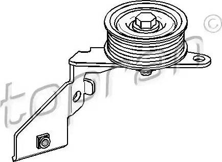 Topran 501 676 - Паразитний / провідний ролик, поліклиновий ремінь autozip.com.ua