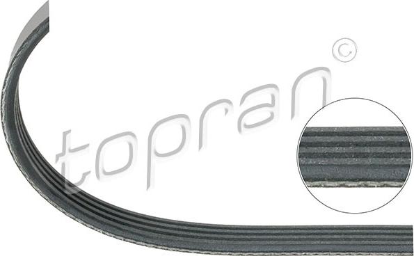 Topran 500 689 - Поліклиновий ремінь autozip.com.ua