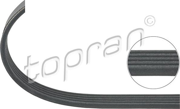 Topran 205 750 - Поліклиновий ремінь autozip.com.ua
