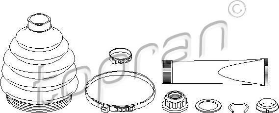 Topran 103 055 - Пильник, приводний вал autozip.com.ua