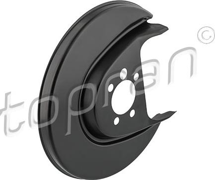 Topran 116 442 - Відбивач, диск гальмівного механізму autozip.com.ua