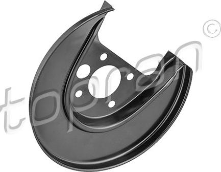 Topran 116 069 - Відбивач, диск гальмівного механізму autozip.com.ua