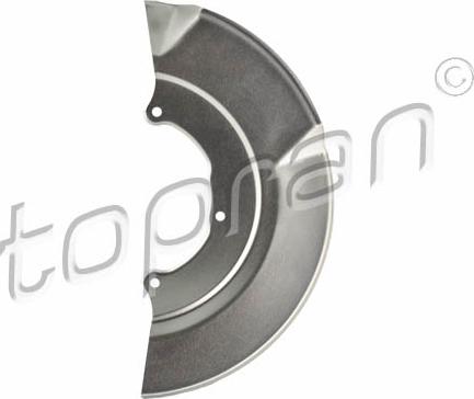 Topran 116 838 - Відбивач, диск гальмівного механізму autozip.com.ua