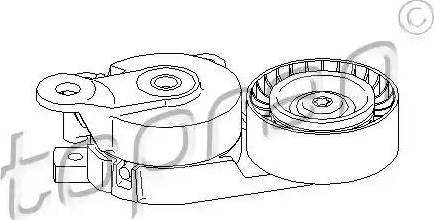 Topran 110 380 - Натягувач ременя, клинові зуб. autozip.com.ua
