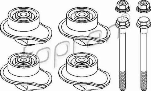 Topran 111 008 - Комплект підшипника, балка моста autozip.com.ua
