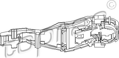 Topran 111 185 755 - Ручка двері autozip.com.ua