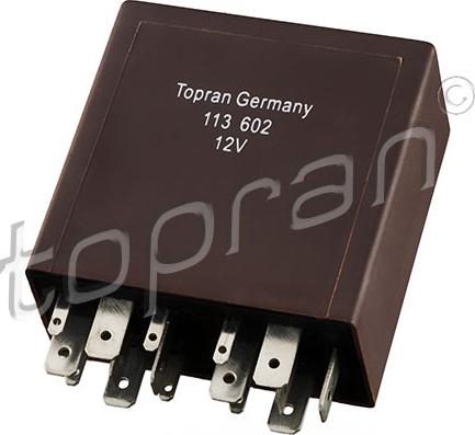 Topran 113 602 - Реле, інтервал включення склоочисника autozip.com.ua