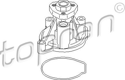 Topran 113 151 - Водяний насос autozip.com.ua