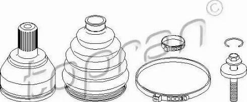 Topran 304006 - Шарнірний комплект, ШРУС, приводний вал autozip.com.ua