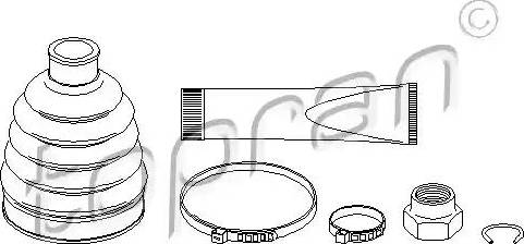 Topran 301 245 - Пильник, приводний вал autozip.com.ua