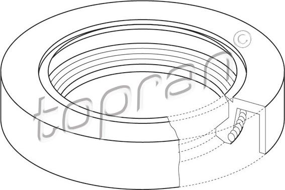 Topran 302 428 - Ущільнене кільце, розподільний вал autozip.com.ua