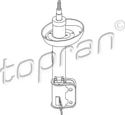 Topran 205 461 - Амортизатор autozip.com.ua