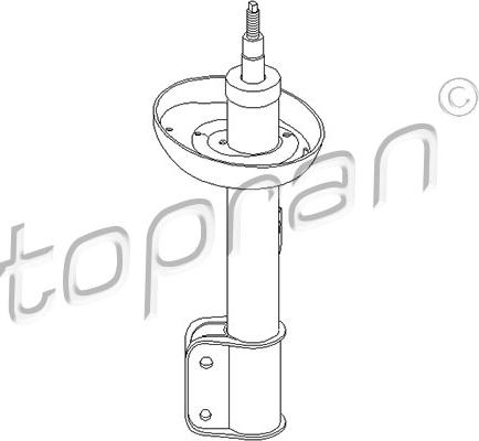Topran 206 058 - Амортизатор autozip.com.ua