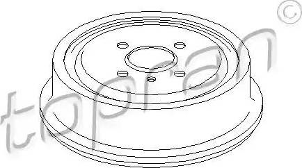 Topran 200 929 - Гальмівний барабан autozip.com.ua