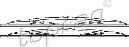 Topran 202 225 - Щітка склоочисника autozip.com.ua