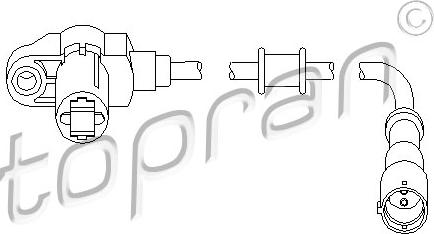Topran 207 449 - Датчик ABS, частота обертання колеса autozip.com.ua