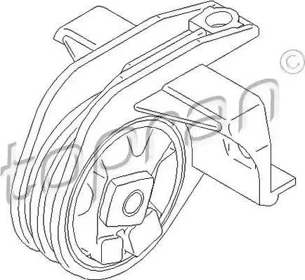 Topran 700 156 - Подушка, підвіска двигуна autozip.com.ua