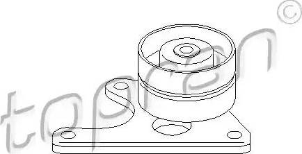 Topran 720 136 - Паразитний / Провідний ролик, зубчастий ремінь autozip.com.ua