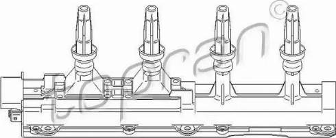 Topran 721 904 - Котушка запалювання autozip.com.ua