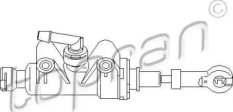Topran 721 491 - Головний циліндр, система зчеплення autozip.com.ua