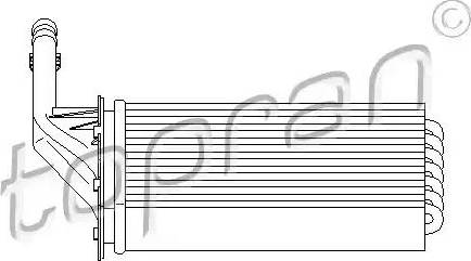 Topran 721 420 - Теплообмінник, опалення салону autozip.com.ua