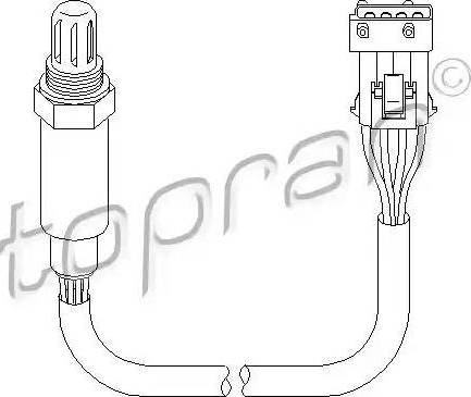 Topran 721 858 - Лямбда-зонд, датчик кисню autozip.com.ua