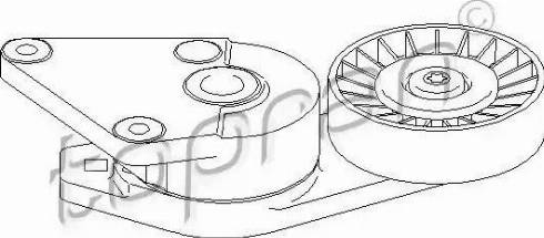 Topran 722 409 - Натягувач ременя, клинові зуб. autozip.com.ua