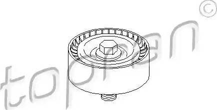 Topran 722 418 - Паразитний / провідний ролик, поліклиновий ремінь autozip.com.ua