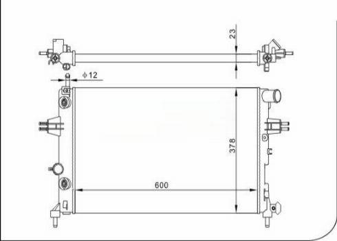 TQ 54511 - Радіатор, охолодження двигуна autozip.com.ua