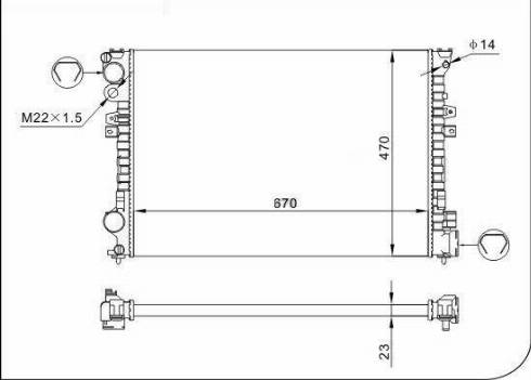 TQ 63023 - Радіатор, охолодження двигуна autozip.com.ua