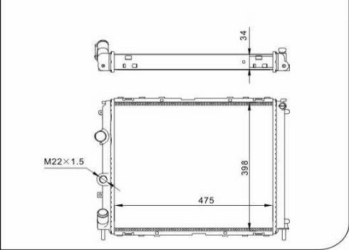 TQ 62441 - Радіатор, охолодження двигуна autozip.com.ua