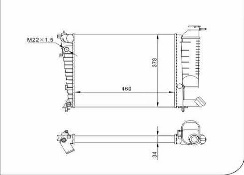 TQ 83459 - Радіатор, охолодження двигуна autozip.com.ua
