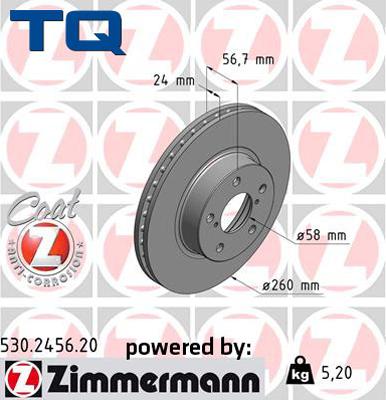 TQ TQ-BD1039 - Гальмівний диск autozip.com.ua