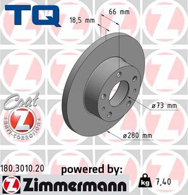 TQ TQ-BD0366 - Гальмівний диск autozip.com.ua