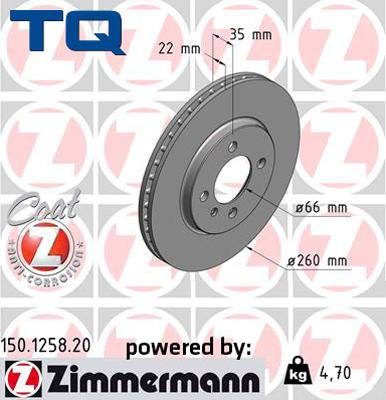 TQ 244502 - Гальмівний диск autozip.com.ua