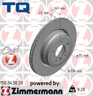 TQ TQ-BD0299 - Гальмівний диск autozip.com.ua