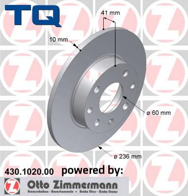 TQ TQ-BD0801 - Гальмівний диск autozip.com.ua