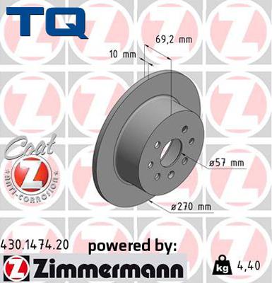 TQ TQ-BD0815 - Гальмівний диск autozip.com.ua