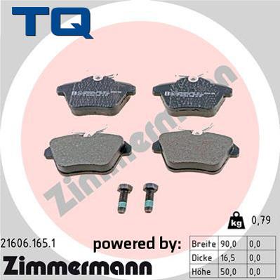 TQ 244690 - Гальмівні колодки, дискові гальма autozip.com.ua
