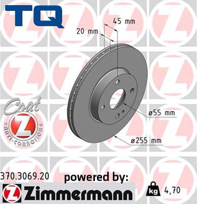 TQ TQ-BD0614 - Гальмівний диск autozip.com.ua