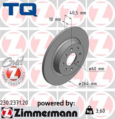 TQ TQ-BD0436 - Гальмівний диск autozip.com.ua