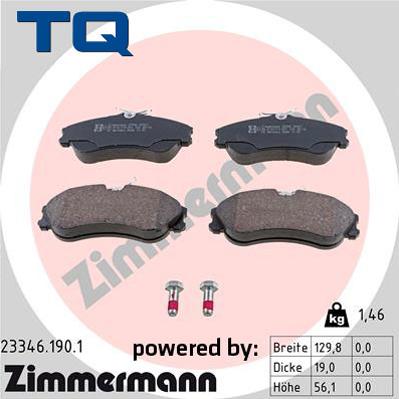 TQ 244790 - Гальмівні колодки, дискові гальма autozip.com.ua