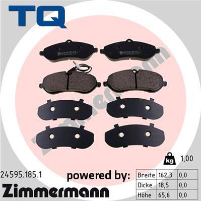 TQ 244751 - Гальмівні колодки, дискові гальма autozip.com.ua