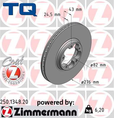 TQ TQ-BD0470 - Гальмівний диск autozip.com.ua