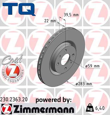 TQ TQ-BD0431 - Гальмівний диск autozip.com.ua