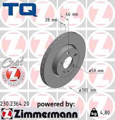 TQ 229475 - Гальмівний диск autozip.com.ua