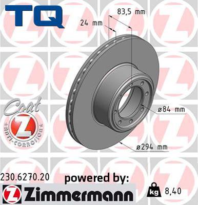 TQ TQ-BD0453 - Гальмівний диск autozip.com.ua