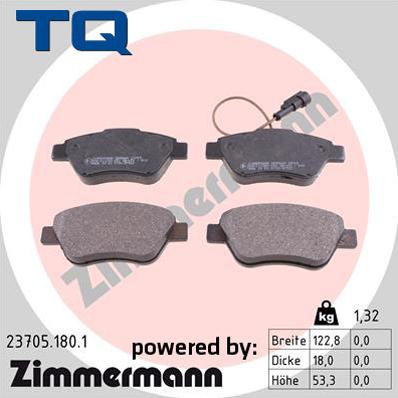TQ 222697 - Гальмівні колодки, дискові гальма autozip.com.ua